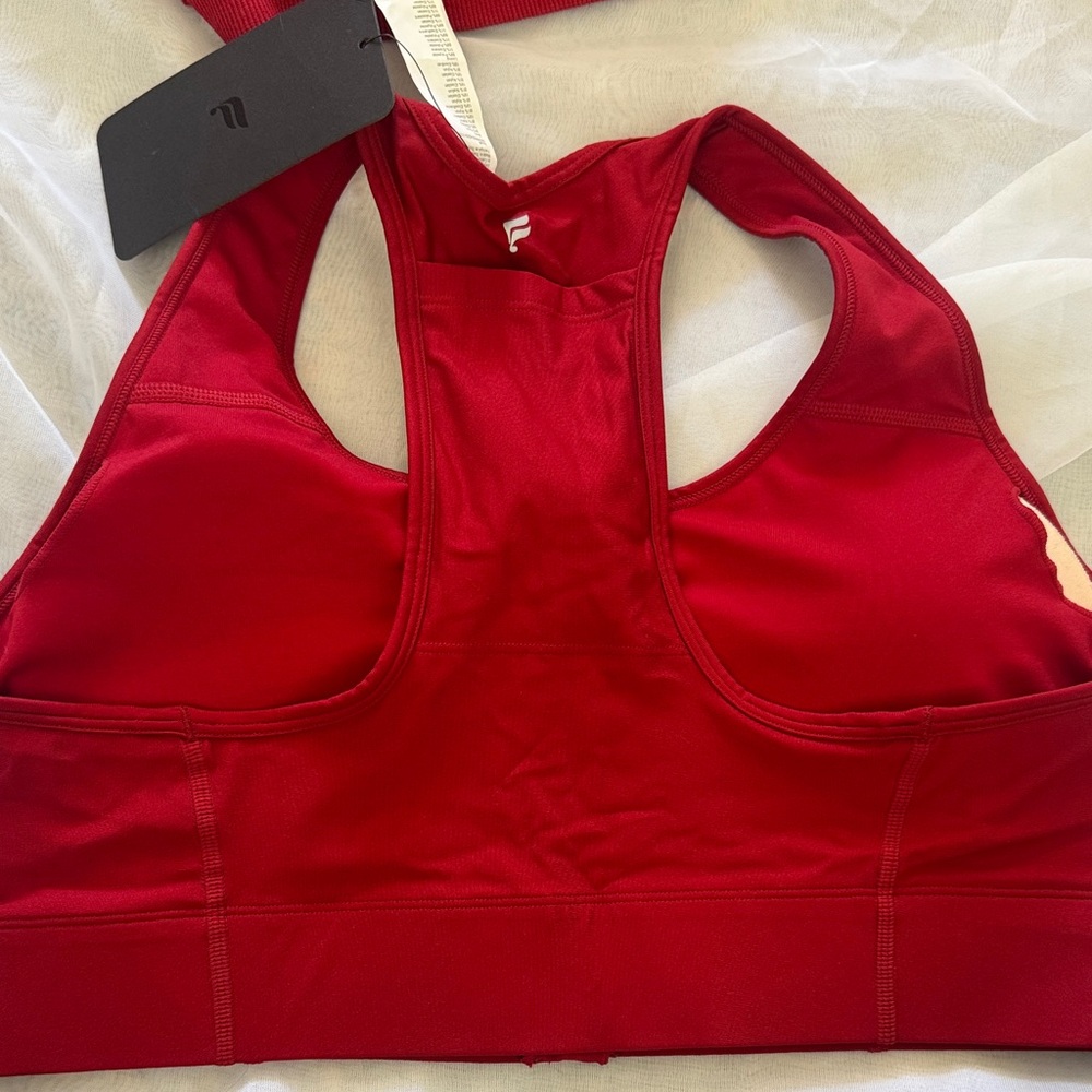 Epic Red Fabletics Set - Sports Bra, Oversized Pullover & Leggings - M/L - Picture 4 of 8